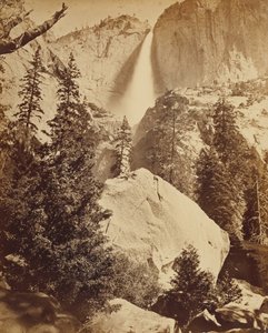 Felső Yosemite-vízesés, 1600 láb alkotó: Carleton Watkins