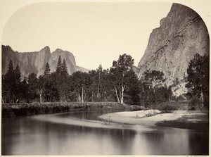 Kilátás Camp Grove-ból, Yosemite alkotó: Carleton Watkins