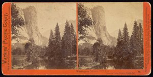 Washingtoni oszlop, 2082 láb, Yosemite -völgy, Mariposa megye, Ca alkotó: Carleton Watkins