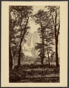 Yosemite-vízesések, alulról alkotó: Carleton Watkins