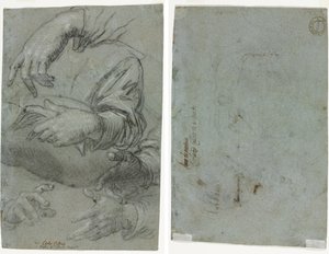 Studies of Hands (recto); Egy gyermek fejének vázlata (fordítva)