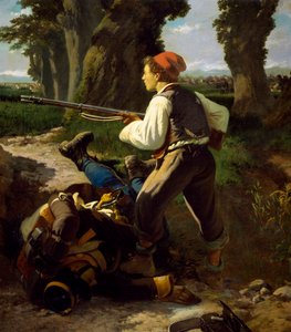 Pasquale Cova a varese-i csatában, 1859. május 26-án, Carlo Ademollo (1825-1911)