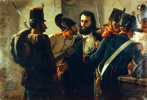 Ugo Bassi a Comacchio börtönben, Carlo Ademollo (1825-1911)