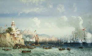 Az olaszországi háború: Genova, III. Napóleon császár érkezése, 1859