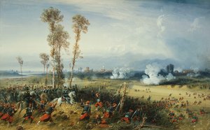 Az olaszországi háború: Palestrói csata, Szardínia királya a csapatok élén, 1859