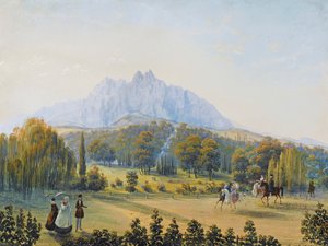 Miskhor kilátása a Krím-félszigeten, 1841-1842. alkotó: Carlo Bossoli