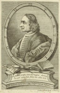 Az ábrázolt személy:  Giuseppe Tartini alkotó: Carlo Calcinotto