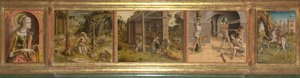 La Madonna della Rondine Predella A fecske Madonnája, 1490 után alkotó: Carlo Crivelli