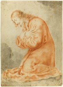 Krisztus térdelve alkotó: Carlo Dolci