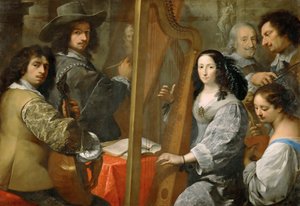 Önarckép családdal, c. 1650.