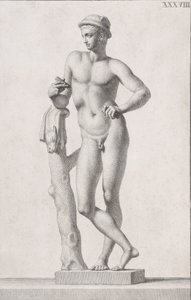 Merkúr-szobor, 1734