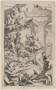 San Carlo Borromeo utolsóáldozást ad a pestis áldozatainak