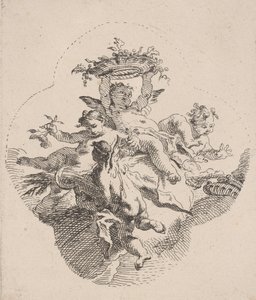 Virágot tartó putti, 1725-75.
