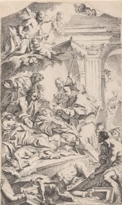 Szent Károly úrvacsorát ad a pestisjárványban szenvedőknek, 1725-75.