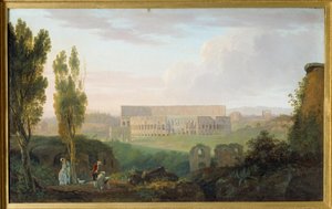 A kolizé a Palatinus felől nézve. Carlo Labruzzi festménye (1765-1818) Ec. Ital.