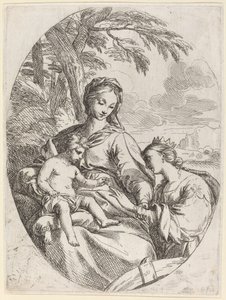 Szent Katalin misztikus házassága alkotó: Carlo Maratta