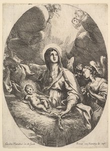 Az angyalok imádása. alkotó: Carlo Maratta or Maratti