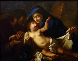 A Szent Család par Maratta, Carlo (1625-1713). Olaj, vászon, XVII. század vége, Állami A. Radiscsev Művészeti Múzeum, Szaratov