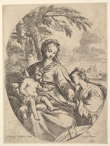 Szent Katalin házassága. alkotó: Carlo Maratta or Maratti