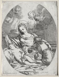 Madonna és gyermeke a Magdolnával alkotó: Carlo Maratti