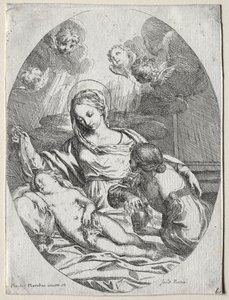 Madonna és gyermeke a Magdalénával. alkotó: Carlo Maratta or Maratti