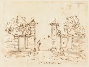 Tervezés egy villa kapujához alkotó: Carlo Marchionni