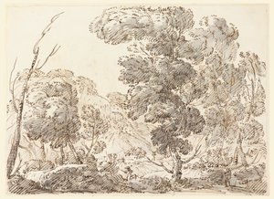 Rajz, Út egy hegyvidéki országban, 1770-1786 alkotó: Carlo Marchionni
