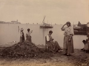 Chioggia, A kikötő alatt, c. 1870.