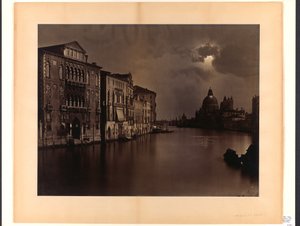 [A velencei Canal Grande éjszakai látképe] alkotó: Carlo Naya