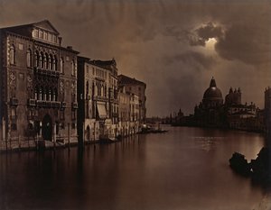 [Éjszakai kilátás a Canal Grandére, Velence], kb. 1875.