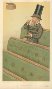 Charles Nicholas Warton, Hear Hear Hear Hear, 1884. május 10., Vanity Fair rajzfilm alkotó: Carlo Pellegrini