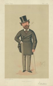 Henry Du Pre Labouchere, Szerény biztosíték, 1874. november 7., Vanity Fair rajzfilm alkotó: Carlo Pellegrini