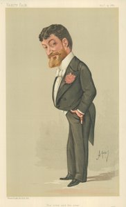 Signor Paolo Tosti, Örökké és örökké, 1885. november 14., Vanity Fair rajzfilm alkotó: Carlo Pellegrini