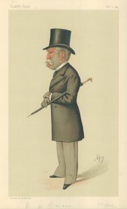 Sir Charles Lennox Wyke, A báró, 1884. február 9., Vanity Fair rajzfilm alkotó: Carlo Pellegrini