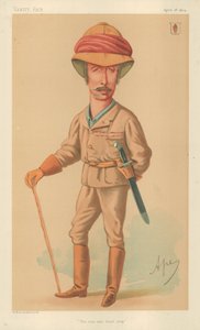 Sir Garnet J Wolseley, Az ember, aki nem áll meg, 1874. április 18., Vanity Fair rajzfilm alkotó: Carlo Pellegrini