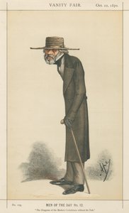 A modern korinthosziak Diogenésze kád nélkül, Thomas Carlyle (Vanity Fair sorozat) alkotó: Carlo Pellegrini