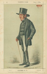 Somerset hercege, büszke és őszinte, mégis liberális, és igazságos, aki nem volt hajlandó szolgálni a legszerényebb miniszterelnök alatt, 1869. augusztus 7., Vanity Fair rajzfilm alkotó: Carlo Pellegrini