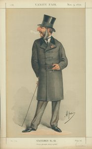 A Hon J C Vivian, Mindig kellemes, mindig zseniális, 1870. november 5., Vanity Fair rajzfilm alkotó: Carlo Pellegrini