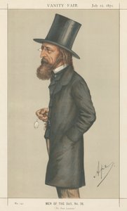 A költő díjazottja, Lord A. Tennyson (Vanity Fair sorozat) alkotó: Carlo Pellegrini
