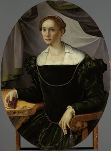 Egy nő portréja alkotó: Carlo Portelli (attributed to)