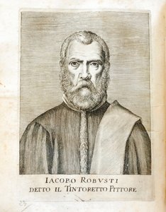Jacopo Robusti dit le Tintoret (Tintoretto) (1518-1594) olasz festő portréja Carlo Ridolfi „Maraviglie dell