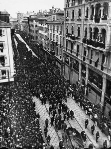 Ferenc Ferdinánd osztrák főherceg temetése 1914. július 2-án (f/w fotó)