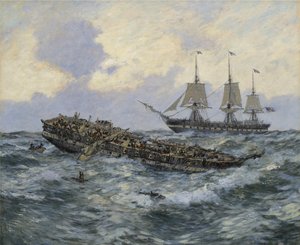 Az Egyesült Államok fregatt-alkotmánya és a H.M.S. Guerriere, 1895