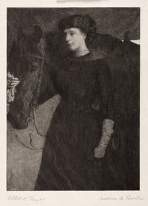A hölgy és a ló, 1887. alkotó: Caroline Amelia Powell