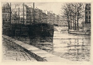 A Pont St Michel, 1915 alkotó: Caroline Helena Armington