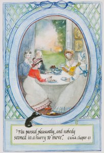 A tea kellemesen telt, és úgy tűnt, senki sem sietett a költözéshez, 2010 (papíron wc)