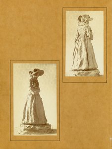 Caroline Risque agyagvázlata, szobrairól készült fényképek, első oldal alkotó: Caroline Risque