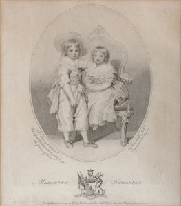 Mihail Szemjonovics Voroncov gróf 1782-1856 és Jekaterina Szemjonovna Voront grófnő portréja