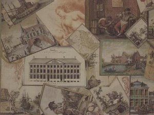 Huszonöt rajzból és akvarellből álló Trompe L