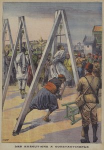 Az 1909-es oszmán ellenpuccs résztvevőinek kivégzése Konstantinápolyban